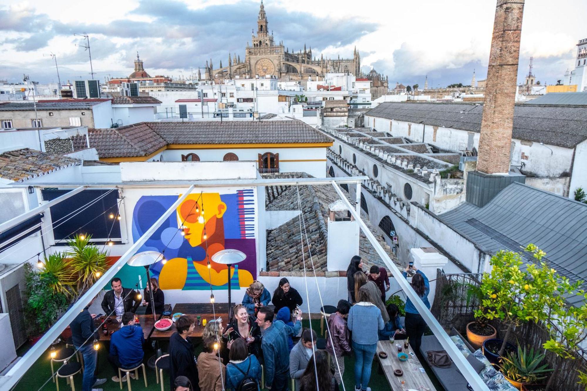 La Banda Rooftop Hostel Sevilla Exterior foto